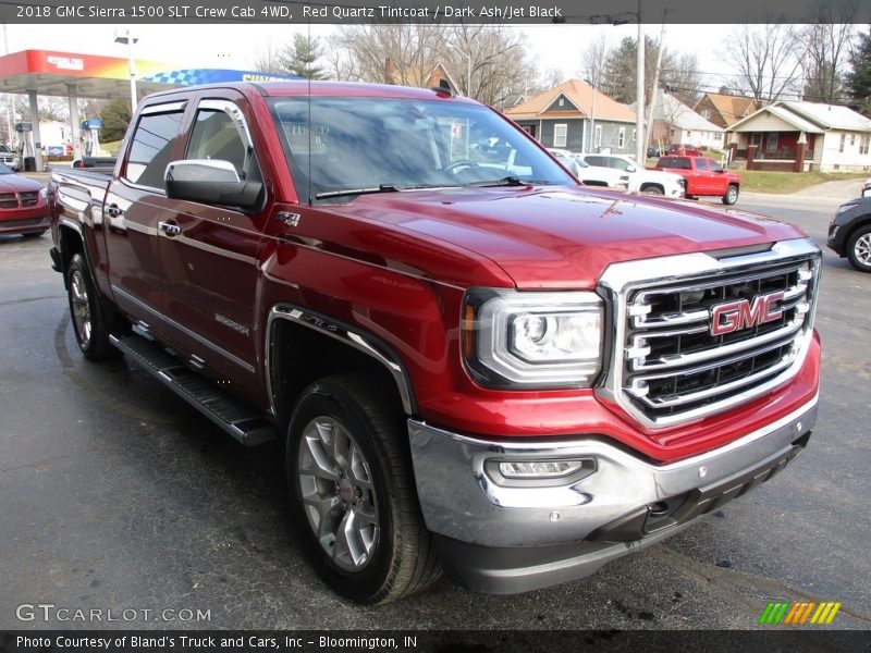 Red Quartz Tintcoat / Dark Ash/Jet Black 2018 GMC Sierra 1500 SLT Crew Cab 4WD