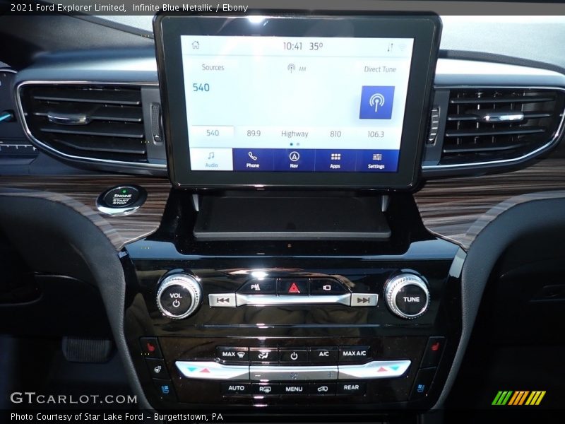 Infinite Blue Metallic / Ebony 2021 Ford Explorer Limited