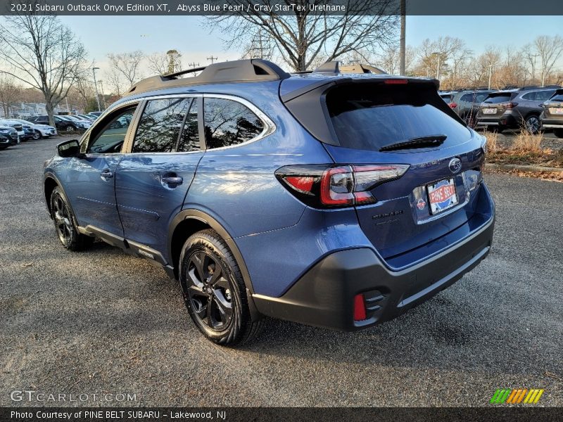 Abyss Blue Pearl / Gray StarTex Urethane 2021 Subaru Outback Onyx Edition XT