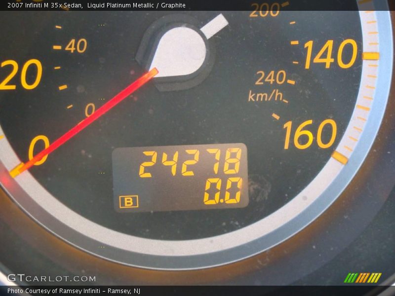 Liquid Platinum Metallic / Graphite 2007 Infiniti M 35x Sedan