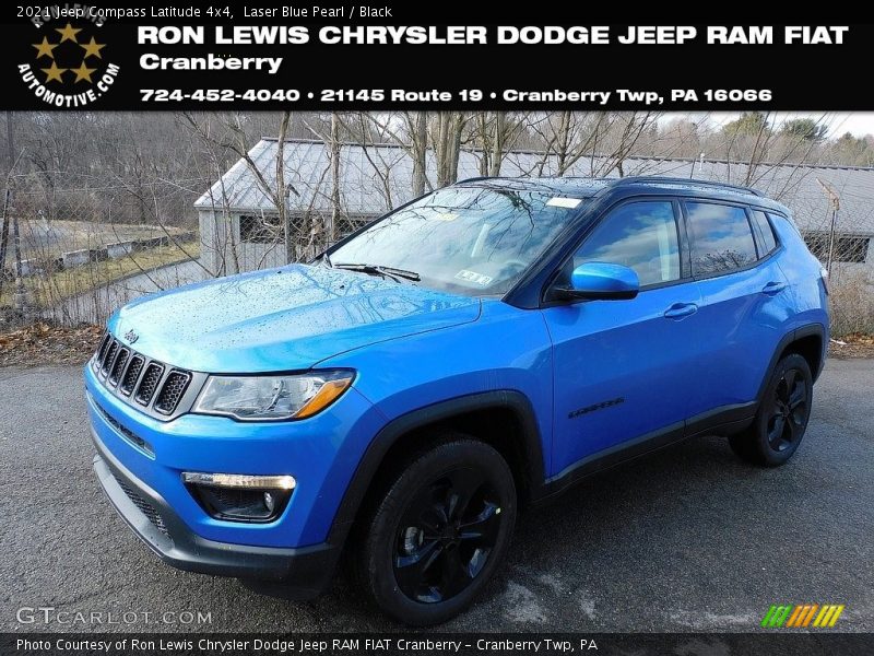 Laser Blue Pearl / Black 2021 Jeep Compass Latitude 4x4