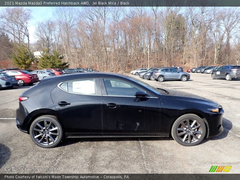 Jet Black Mica / Black 2021 Mazda Mazda3 Preferred Hatchback AWD