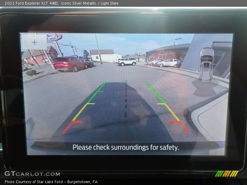 Iconic Silver Metallic / Light Slate 2021 Ford Explorer XLT 4WD