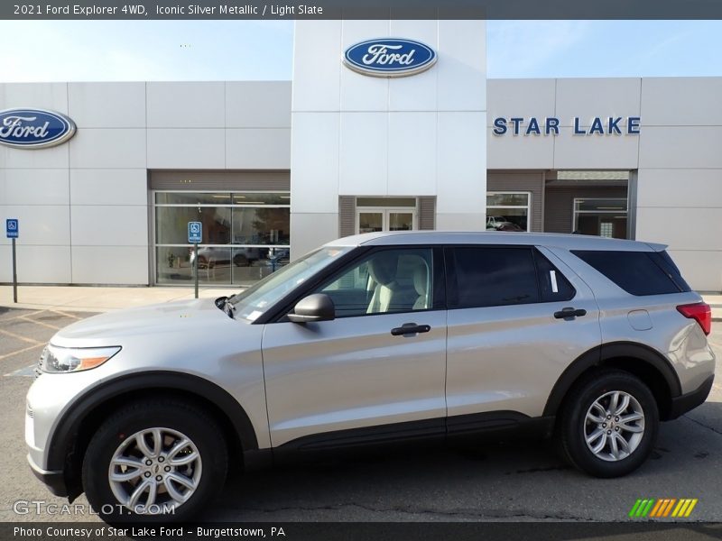 Iconic Silver Metallic / Light Slate 2021 Ford Explorer 4WD