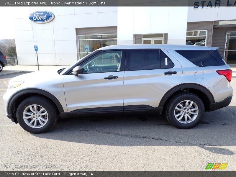 Iconic Silver Metallic / Light Slate 2021 Ford Explorer 4WD