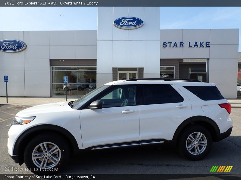Oxford White / Ebony 2021 Ford Explorer XLT 4WD