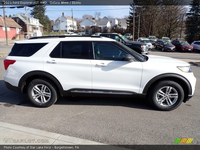 Oxford White / Ebony 2021 Ford Explorer XLT 4WD