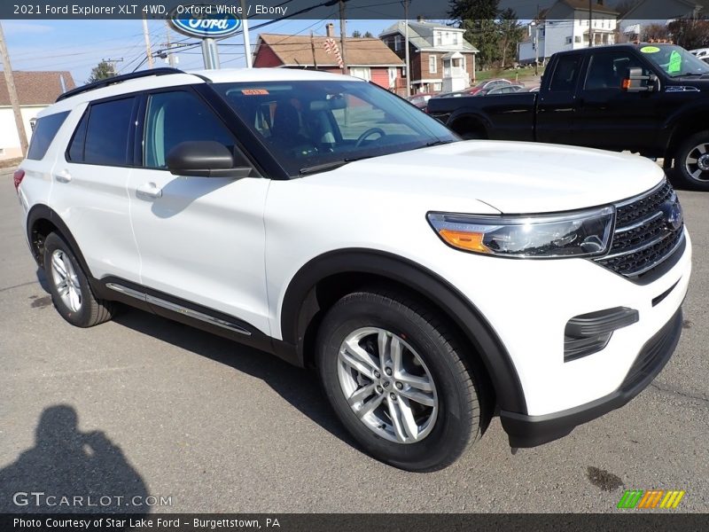 Oxford White / Ebony 2021 Ford Explorer XLT 4WD