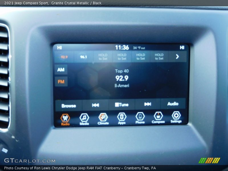 Granite Crystal Metallic / Black 2021 Jeep Compass Sport