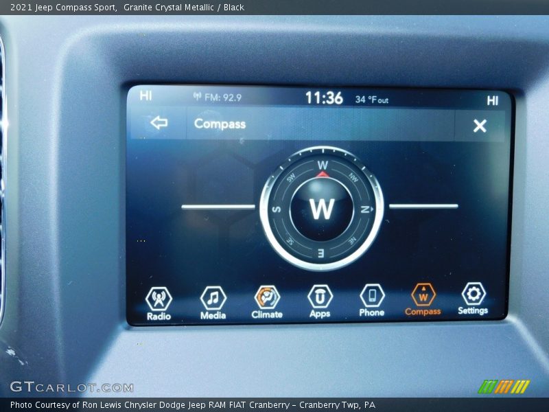 Granite Crystal Metallic / Black 2021 Jeep Compass Sport