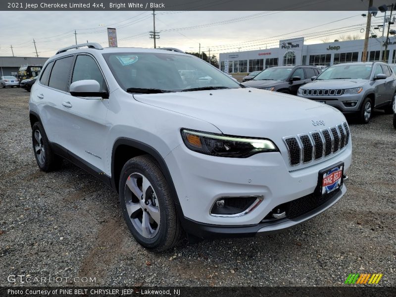 Bright White / Black 2021 Jeep Cherokee Limited 4x4