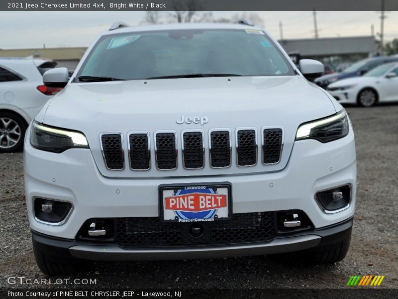 Bright White / Black 2021 Jeep Cherokee Limited 4x4