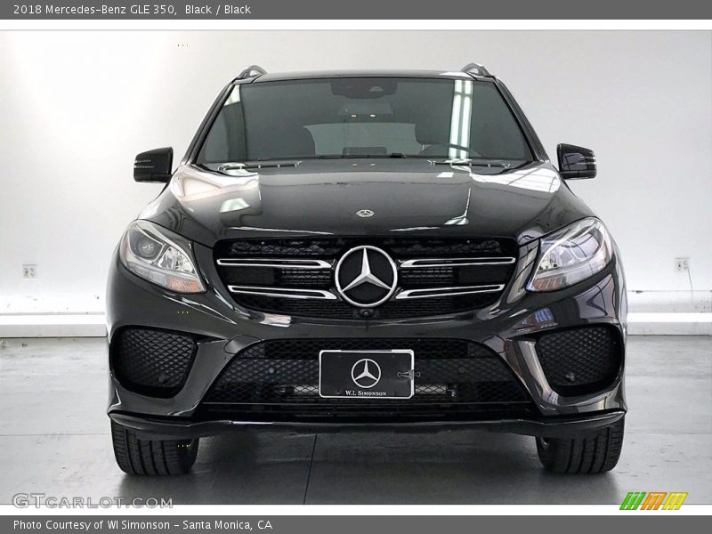 Black / Black 2018 Mercedes-Benz GLE 350