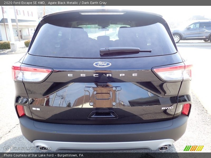 Agate Black Metallic / Dark Earth Gray 2020 Ford Escape SE 4WD