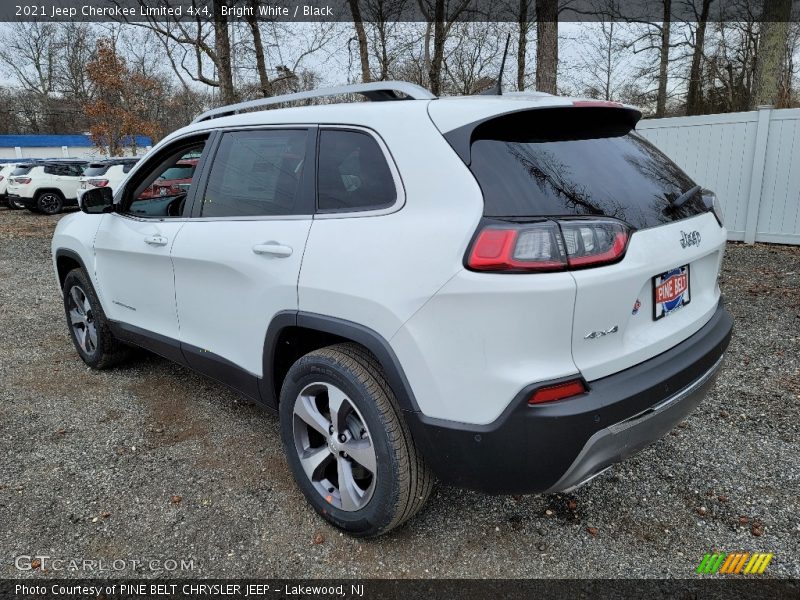 Bright White / Black 2021 Jeep Cherokee Limited 4x4