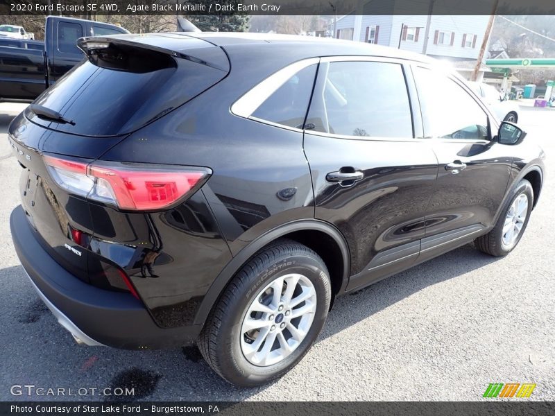 Agate Black Metallic / Dark Earth Gray 2020 Ford Escape SE 4WD