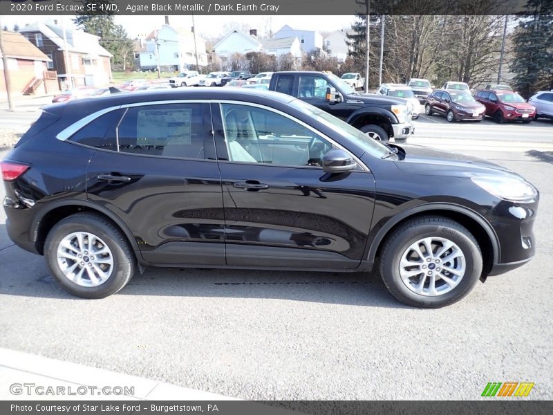 Agate Black Metallic / Dark Earth Gray 2020 Ford Escape SE 4WD