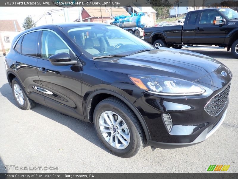 Agate Black Metallic / Dark Earth Gray 2020 Ford Escape SE 4WD