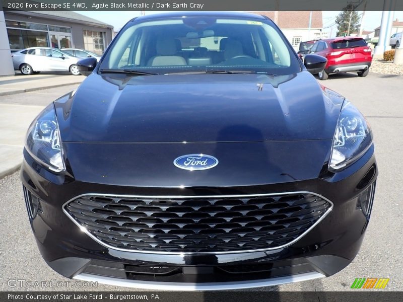 Agate Black Metallic / Dark Earth Gray 2020 Ford Escape SE 4WD