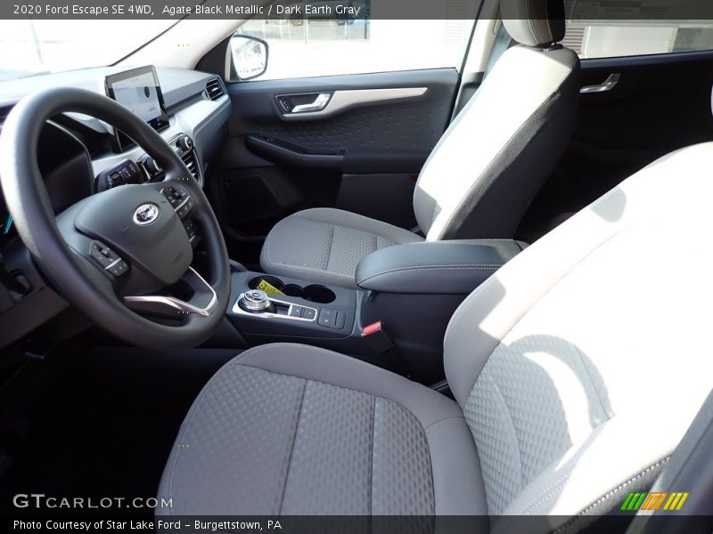 Agate Black Metallic / Dark Earth Gray 2020 Ford Escape SE 4WD