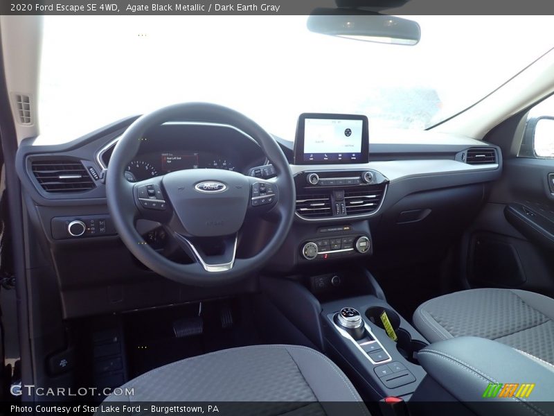 Agate Black Metallic / Dark Earth Gray 2020 Ford Escape SE 4WD