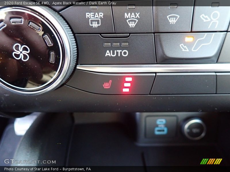 Agate Black Metallic / Dark Earth Gray 2020 Ford Escape SE 4WD