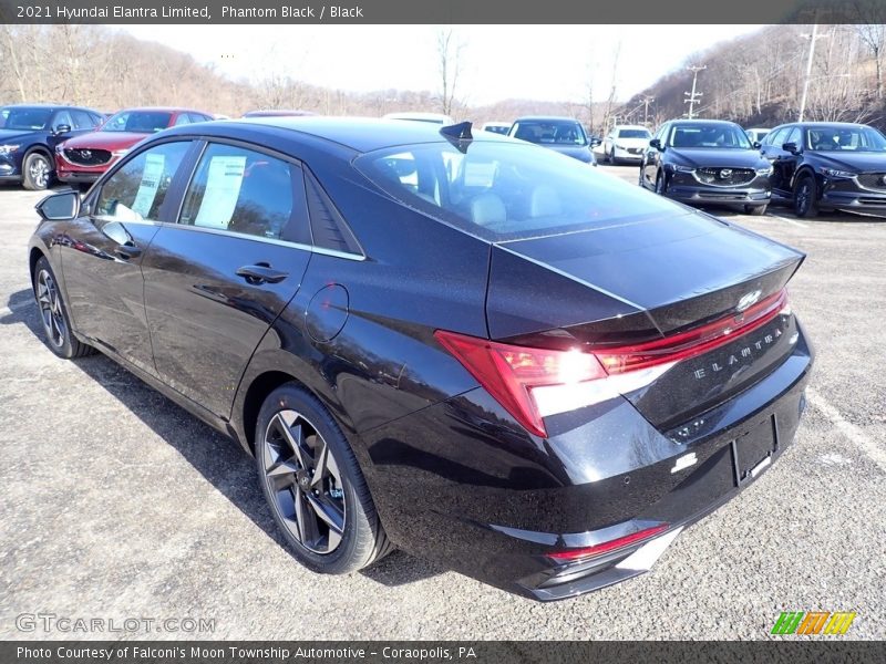 Phantom Black / Black 2021 Hyundai Elantra Limited