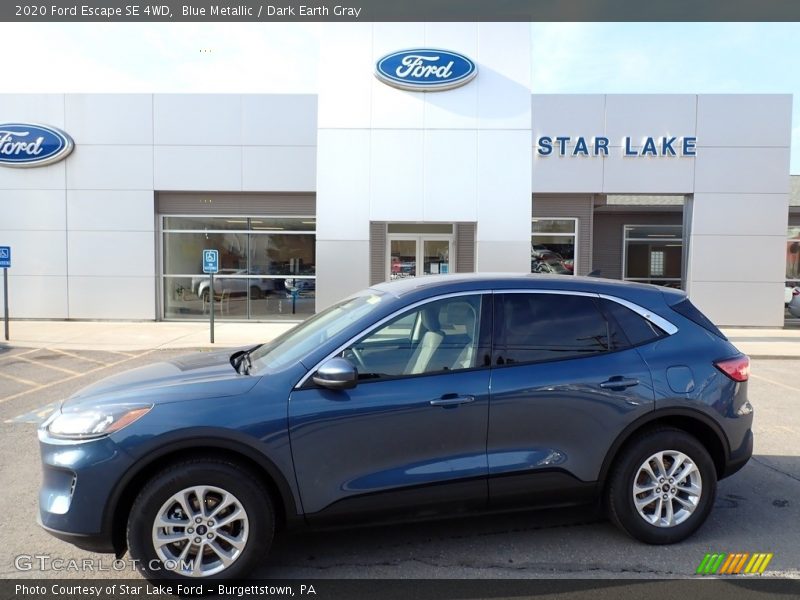 Blue Metallic / Dark Earth Gray 2020 Ford Escape SE 4WD