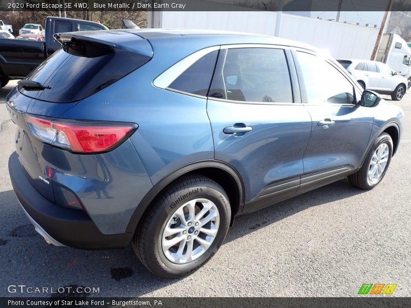 Blue Metallic / Dark Earth Gray 2020 Ford Escape SE 4WD