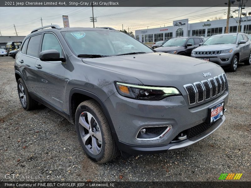 Sting-Gray / Ski Gray/Black 2021 Jeep Cherokee Limited 4x4