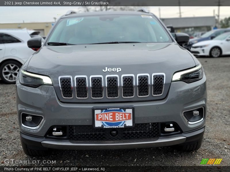 Sting-Gray / Ski Gray/Black 2021 Jeep Cherokee Limited 4x4