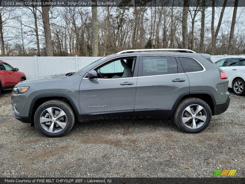 Sting-Gray / Ski Gray/Black 2021 Jeep Cherokee Limited 4x4