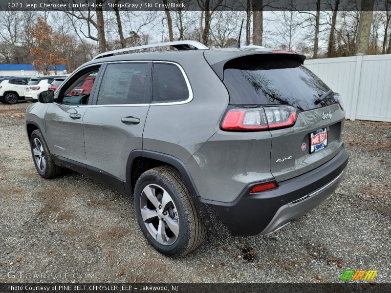 Sting-Gray / Ski Gray/Black 2021 Jeep Cherokee Limited 4x4