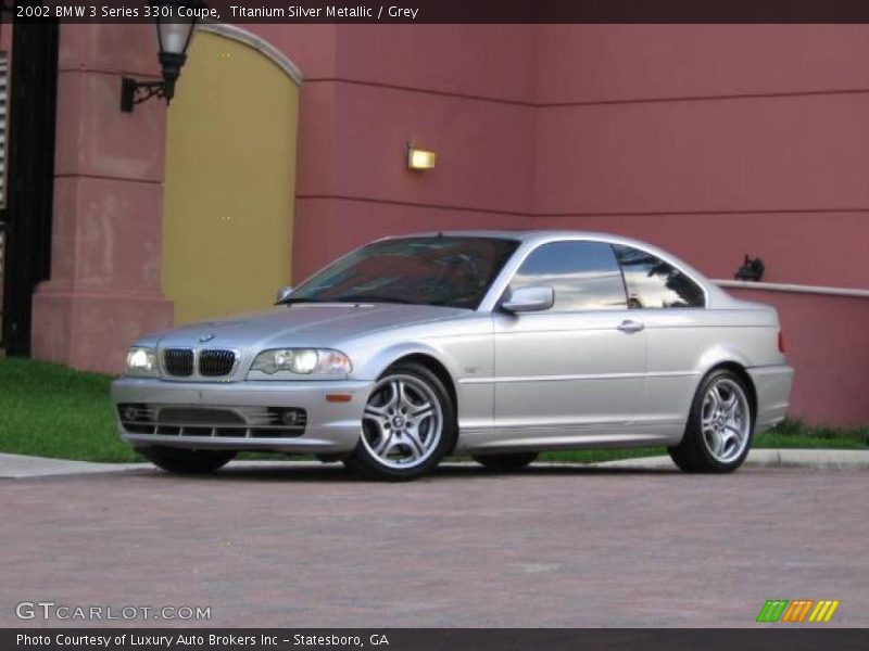 Titanium Silver Metallic / Grey 2002 BMW 3 Series 330i Coupe