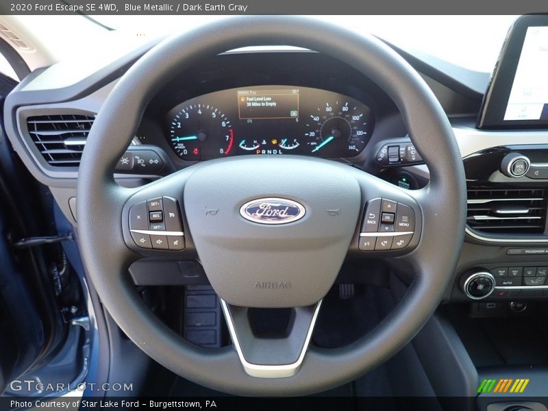 Blue Metallic / Dark Earth Gray 2020 Ford Escape SE 4WD
