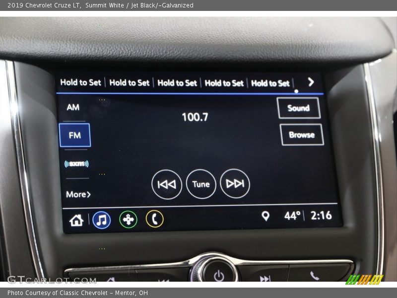 Summit White / Jet Black/­Galvanized 2019 Chevrolet Cruze LT