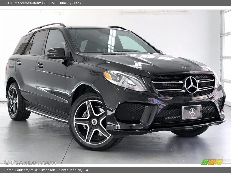 Black / Black 2018 Mercedes-Benz GLE 350