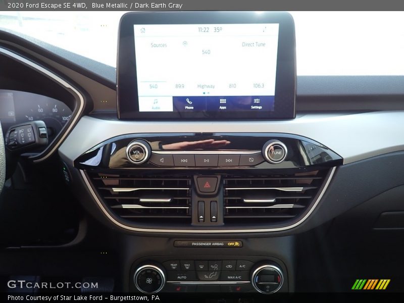 Blue Metallic / Dark Earth Gray 2020 Ford Escape SE 4WD