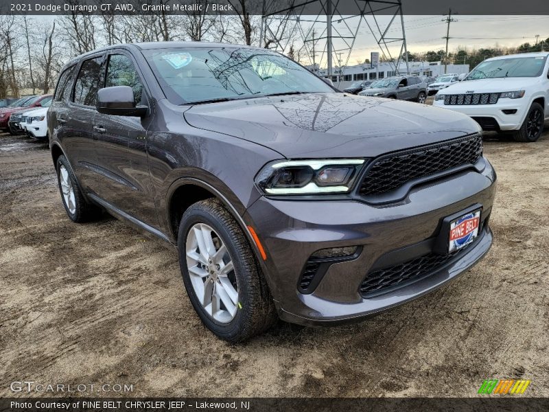 Granite Metallic / Black 2021 Dodge Durango GT AWD