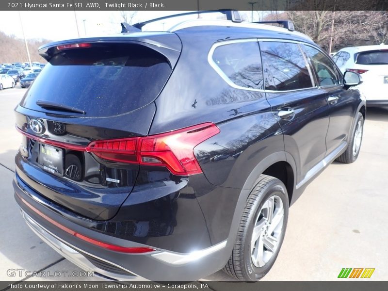 Twilight Black / Black 2021 Hyundai Santa Fe SEL AWD