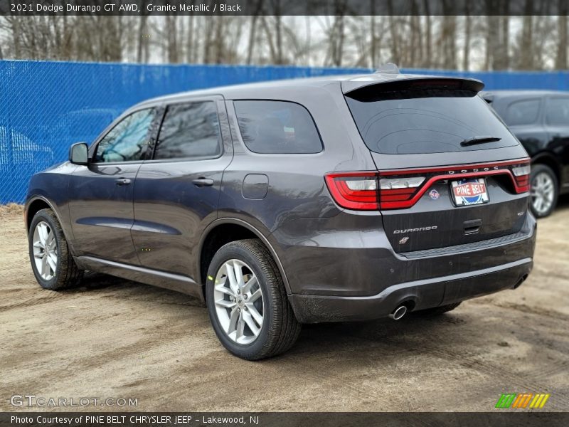 Granite Metallic / Black 2021 Dodge Durango GT AWD