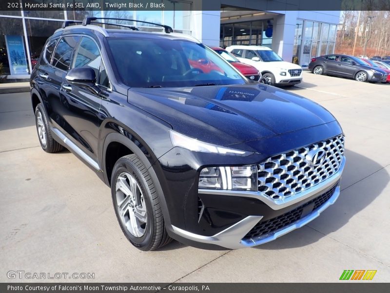 Twilight Black / Black 2021 Hyundai Santa Fe SEL AWD