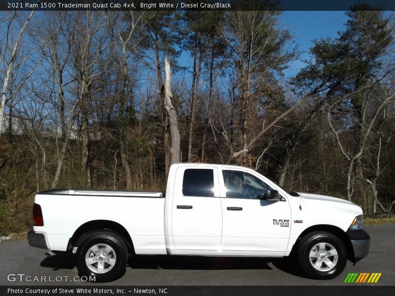 Bright White / Diesel Gray/Black 2021 Ram 1500 Tradesman Quad Cab 4x4
