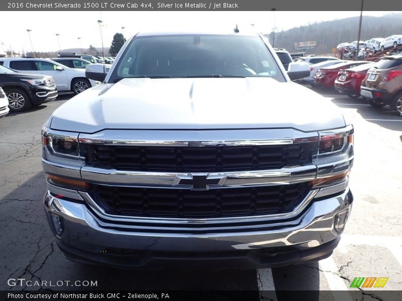 Silver Ice Metallic / Jet Black 2016 Chevrolet Silverado 1500 LT Crew Cab 4x4