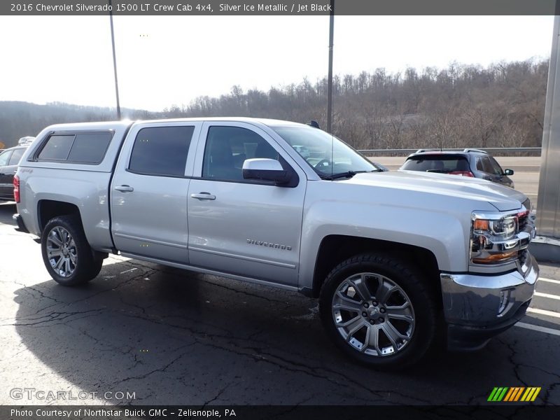 Silver Ice Metallic / Jet Black 2016 Chevrolet Silverado 1500 LT Crew Cab 4x4