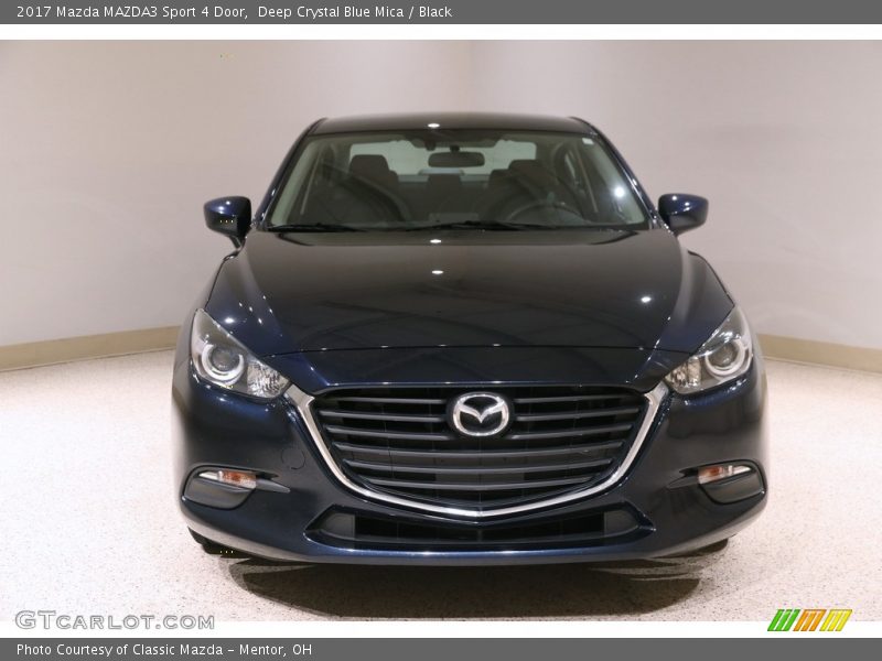 Deep Crystal Blue Mica / Black 2017 Mazda MAZDA3 Sport 4 Door