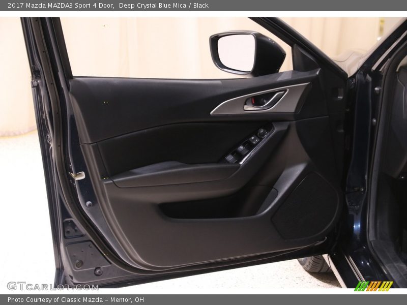 Deep Crystal Blue Mica / Black 2017 Mazda MAZDA3 Sport 4 Door