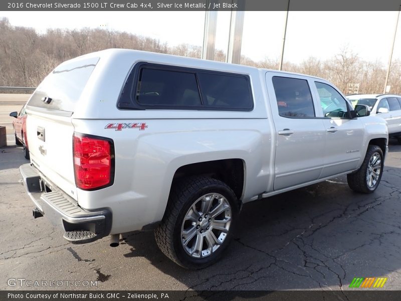 Silver Ice Metallic / Jet Black 2016 Chevrolet Silverado 1500 LT Crew Cab 4x4