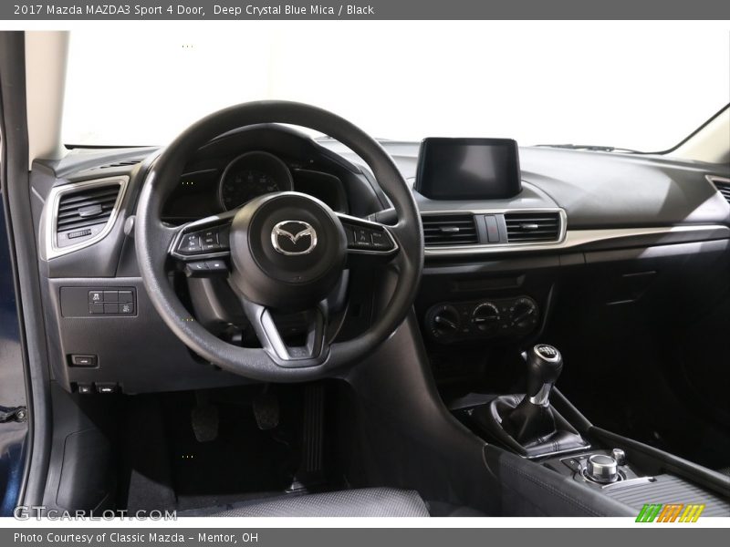 Deep Crystal Blue Mica / Black 2017 Mazda MAZDA3 Sport 4 Door