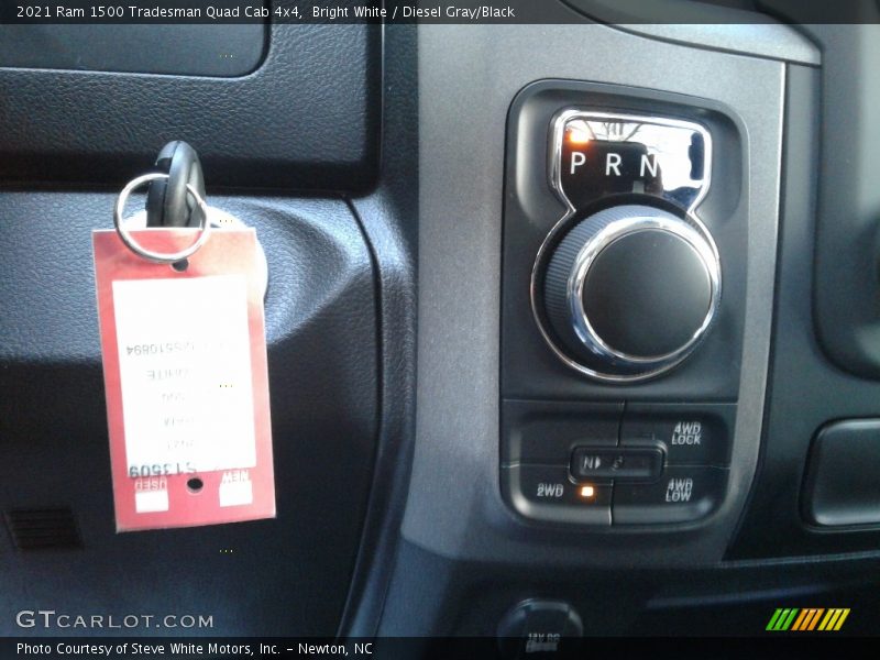 Bright White / Diesel Gray/Black 2021 Ram 1500 Tradesman Quad Cab 4x4